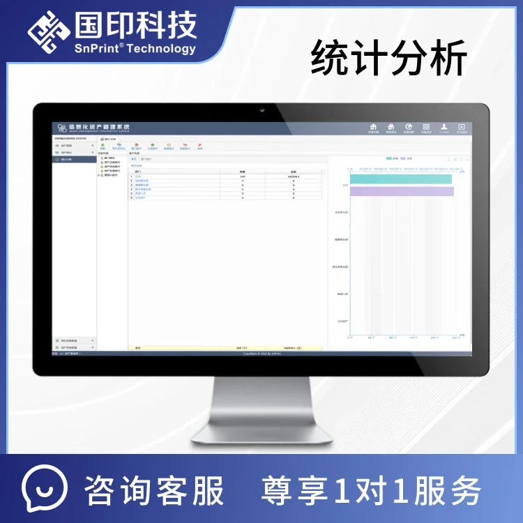 国印信息化资产管理系统软件界面